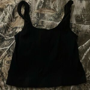 Justify size small black crop top